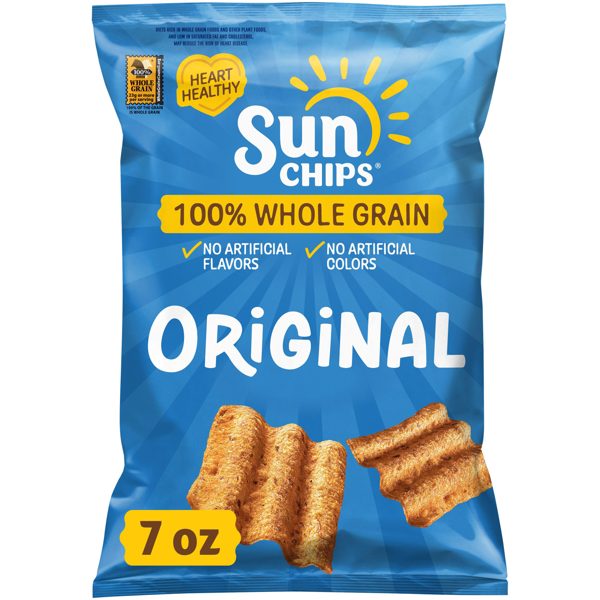 unChips 100% Whole Grain Original Snack Chips Bag, 7 oz​