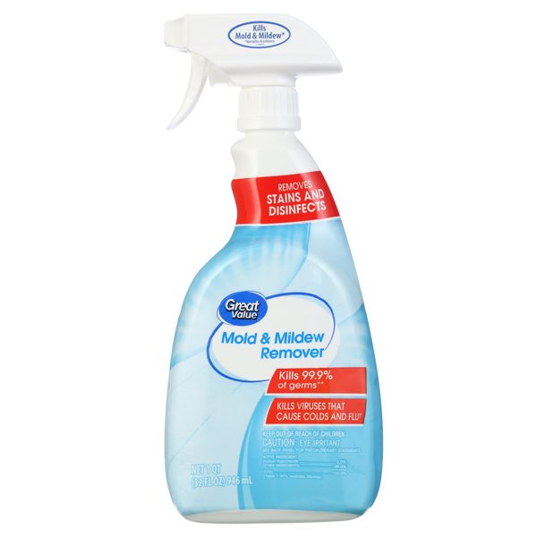 Great Value Mold & Mildew Remover Cleaner, 32 fl oz