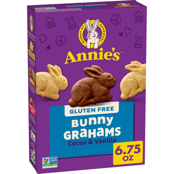 Annie's Gluten Free Cocoa and Vanilla Bunny Cookies, 6.75 oz