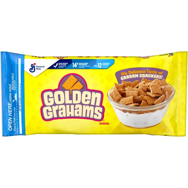 Golden Grahams Breakfast Cereal, Graham Cracker Taste, Value Bag, 35 oz