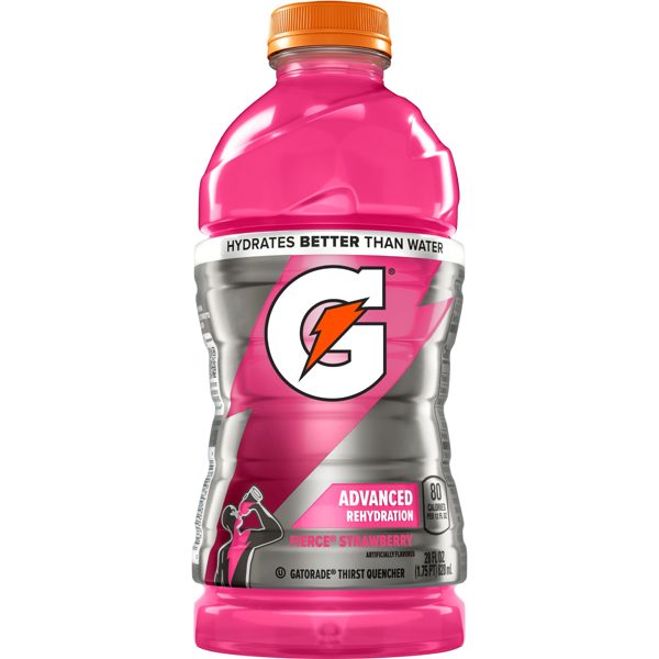Gatorade Fierce Thirst Quencher Strawberry Sports Drink, 28 fl oz, 1 Count Bottle
