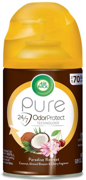 Air Wick, Freshmatic Refill, Automatic Spray, Paradise Retreat Scent, 6.17oz, Air Freshener, Can