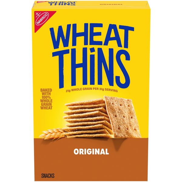 WHEAT THINS Original Snacks, Whole Grain Wheat Crackers, Snack Crackers, 8.5 oz