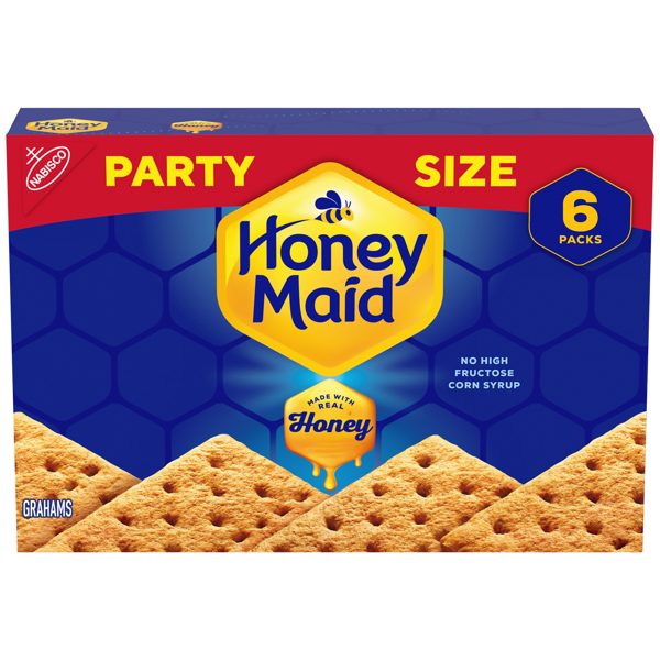 HONEY MAID Graham Crackers, Lunch Snacks, Party Size, 28.8 oz