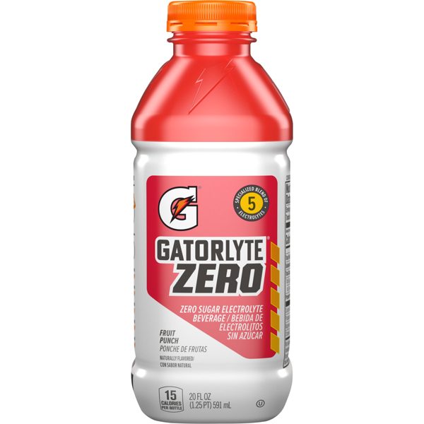 Gatorade Gatorlyte Fruit Punch Electrolyte Sports Drink, 20 fl oz Bottle