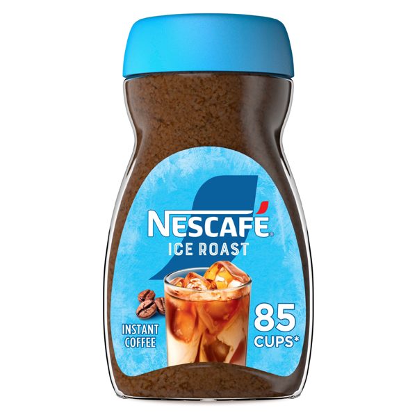 NESCAFÉ Ice Roast, Instant Coffee, Instant Iced Coffee Powder, Cold Brew Style Drinks, 85 Cups 6 oz