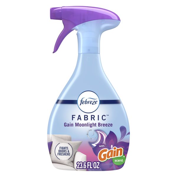 Febreze Fabric Spray Air Freshener, Odor-Fighting, Gain Moonlight Breeze, 23.6 fl oz