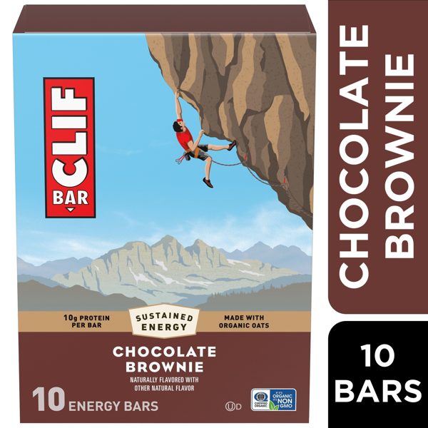 CLIF BAR Energy Protein Bars, Chocolate Brownie, 10ct
