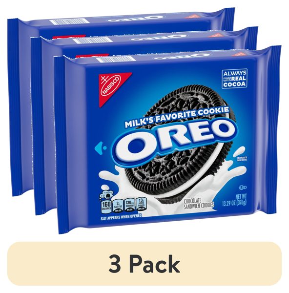 (3 pack) OREO Chocolate Sandwich Cookies, 13.29 oz