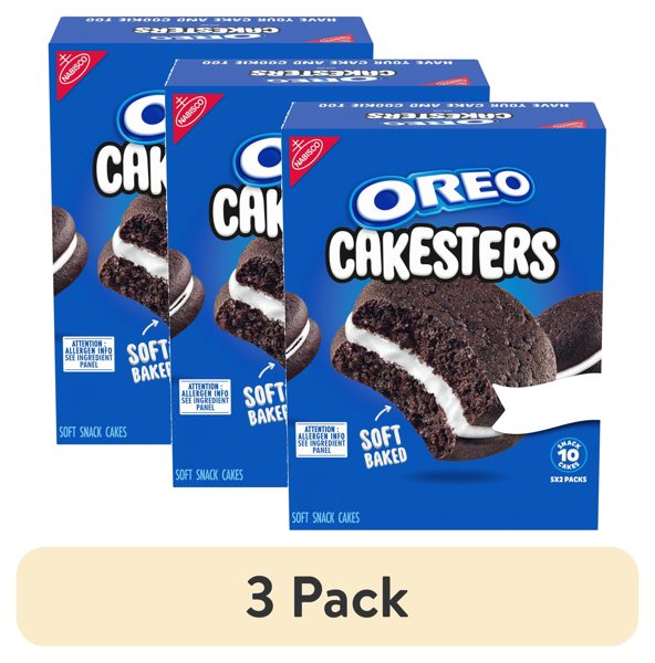 (3 pack) OREO Cakesters Soft Snack Cakes, 5 - 2.02 oz Snack Packs