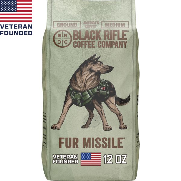 Black Rifle Coffee Company Fur Missile, Medium Roast, Ground Coffee, 12 oz