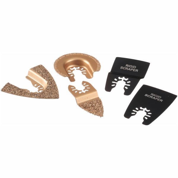 Hyper Tough 5-Piece Oscillating Blade Kit for Tile and Grout Cleaning