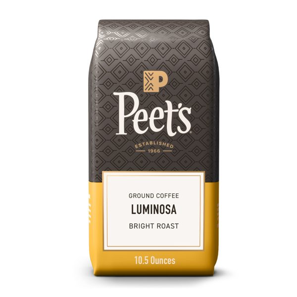 Peet's Coffee Luminosa Breakfast Blend Premium Light Roast Ground Coffee, Arabica, 10.5 oz