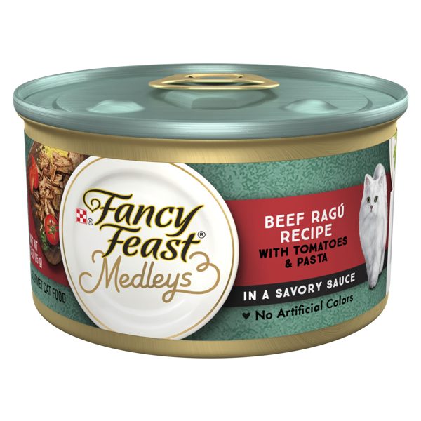 Purina Fancy Feast Medleys, Beef Ragu & Pasta Cat Food, 3 oz Can