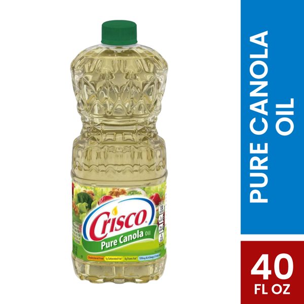 Crisco Pure Canola Oil, Cooking Oil, 40 fl oz