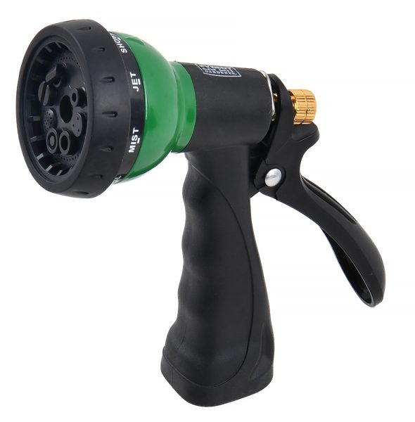 Expert Gardener 8-Pattern Rear Trigger Watering Nozzle