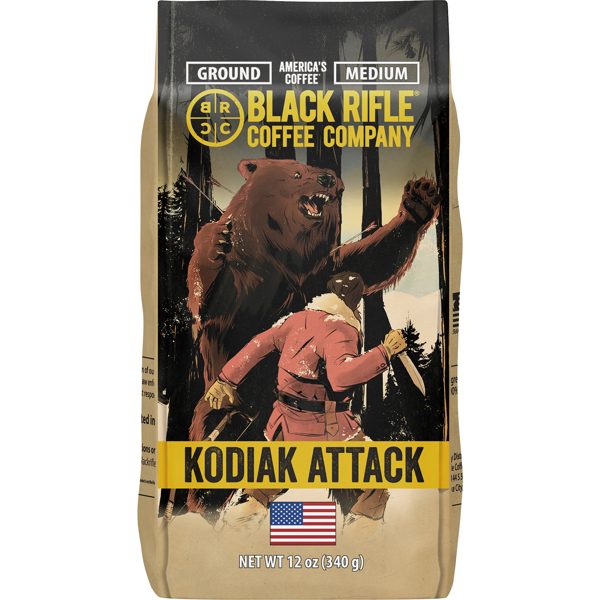 Black Rifle Coffee Company Kodiak Attack, Medium Roast, Ground Coffee, 12 oz
