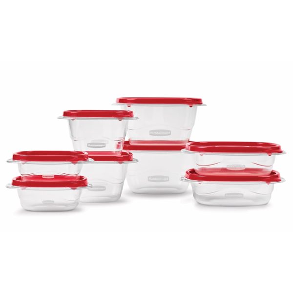 Rubbermaid TakeAlongs Food Storage Containers, 16 Piece Set