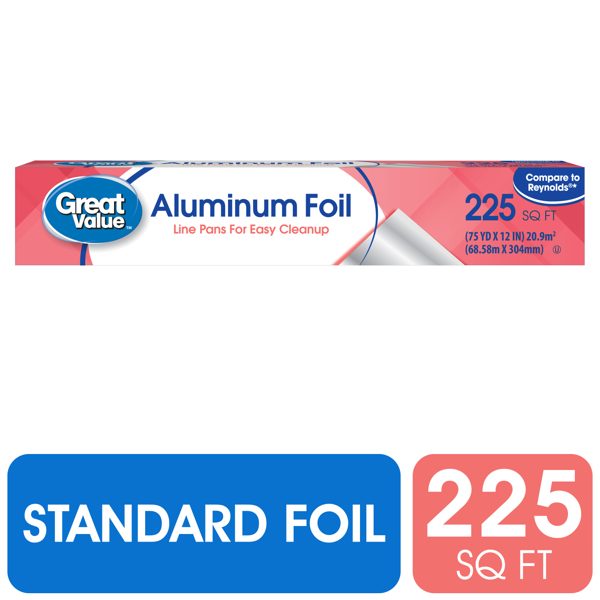 Great Value Aluminum Foil, 225 sq ft