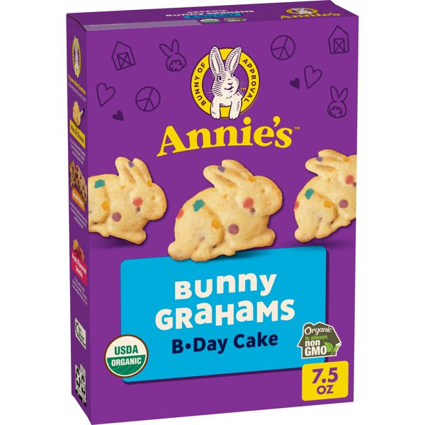 Annie's Organic Birthday Cake Bunny Graham Kids Snacks, 7.5 oz