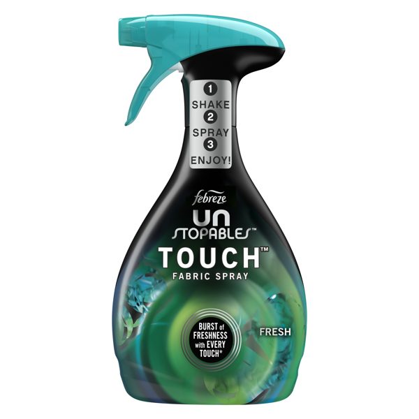 Febreze Fabric Spray Air Freshener, Odor-Fighting Fabric Refresher, Unstopables Fresh, 27 oz