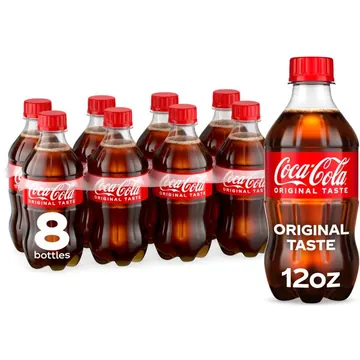 Coca-Cola Soda Pop Bottles, 12 fl oz, 8 Pack