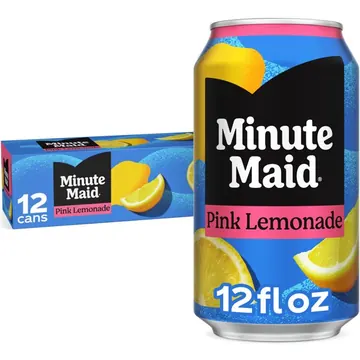 Minute Maid Pink Lemonade Fridge Pack Cans, 12 fl oz, 12 Pack