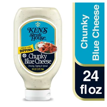 Ken's Steak House Chunky Blue Cheese Salad Dressing, Topping & Spread 24 fl oz