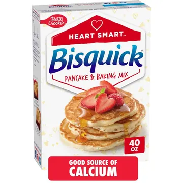 Betty Crocker Bisquick Pancake and Baking Mix, Cholesterol Free, Heart Smart, 40 oz