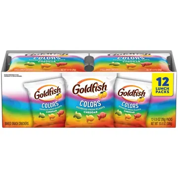 Goldfish Colors Cheddar Crackers, 0.9 oz (12 Pack)