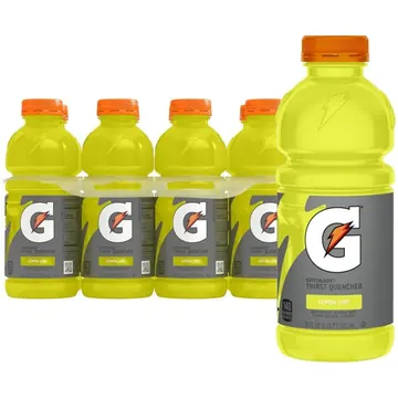 Gatorade Thirst Quencher Electrolyte Sports Drink, Lemon Lime, 20 fl oz, 8 Count Bottles