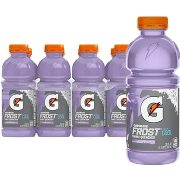 Gatorade Frost Thirst Quencher Riptide Rush Sports Drinks, 20 fl oz, 8 Count Bottles