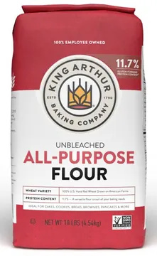 King Arthur Baking Company Non-GMO Project Verified, Certified Kosher Unbleached All Purpose Flour, 10 lb Bag