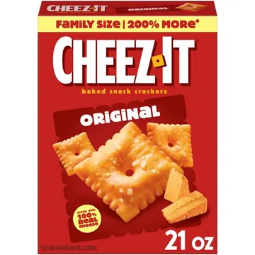 Cheez-It Original Baked Snack Crackers, Lunch Snacks, 21 oz