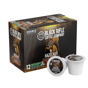 Black Rifle Coffee Company Hazelnut K-Cups Pods, Medium Roast, 12 Ct