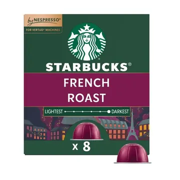 Starbucks by Nespresso Vertuo Line, French Roast, Dark Roast Nespresso Pods, 8 Count