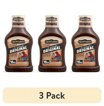 (3 pack) KC Masterpiece Original Barbecue Sauce, 18 fl oz Bottle