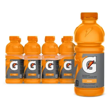 Gatorade Thirst Quencher Electrolyte Sports Drink, Orange, 20 fl oz, 8 Count Bottles​