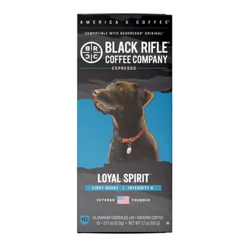 Black Rifle Coffee Company Loyal Spirit™ Light Roast Espresso Capsule Pods, 10 Ct