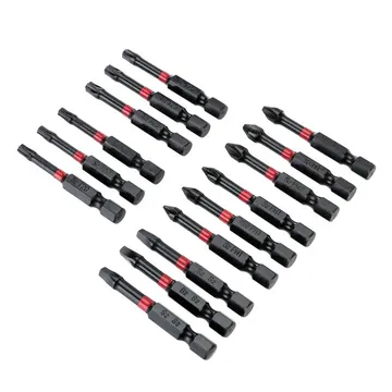 Hyper Tough 15 Piece 2" Impact Rated Screwdriver Bit Set