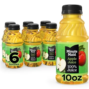 Minute Maid Apple Juice Bottles, 10 fl oz, 6 Pack
