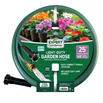 Expert Gardener Light Duty Garden Hose, 5/8 in x 25 ft