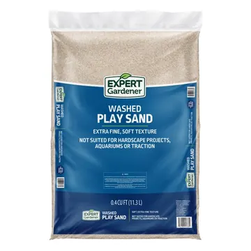Expert Gardener Washed Play Sand 0.4 cu. ft. – Soft-Texture, Screened Sand for Outdoor Sandboxes & Landscaping