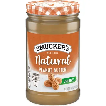 Smucker’s Natural Chunky Peanut Butter, 26 oz Jar