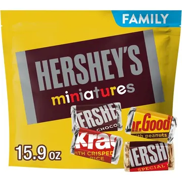 HERSHEYS MINIATURES ASSORTMENT FAMILY PACK STAND UP BAG (CPCD)