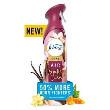 Febreze Air Mist Luxe Air Freshener Spray, Vanilla Suede Scent, 8.1oz