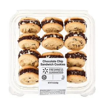 Freshness Guaranteed Chocolate Chip Sandwich Cookies with Butter Cream Icing, 12 Count