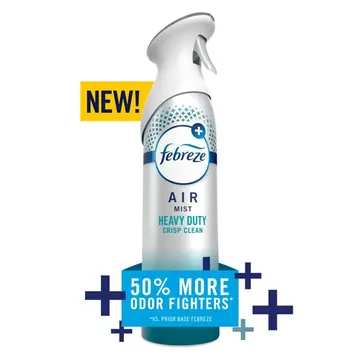 Febreze Air Mist Air Freshener Spray, Heavy Duty Crisp Clean, 8.1oz