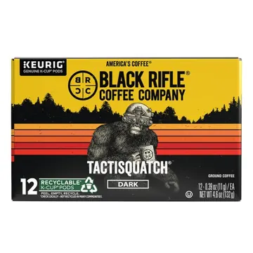 Black Rifle Coffee Company Tactisquatch Keurig K-Cup Pods, Dark Roast, 12 Ct