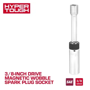 Hyper Tough 3/8-inch Drive 5/8-inch Magnetic Wobble Spark Plug Socket